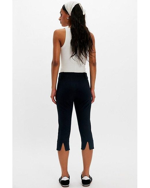 Free People Black Bette Super Slim Capris