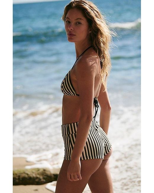 Rhythm Multicolor Terry Tri Bikini Top