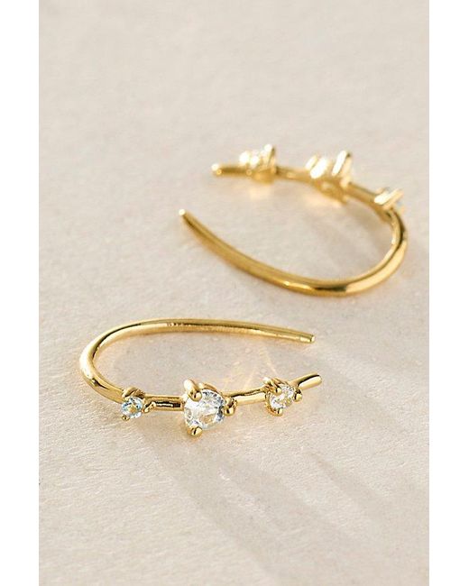 Local Eclectic Brown Ombre Ear Hugger Earrings