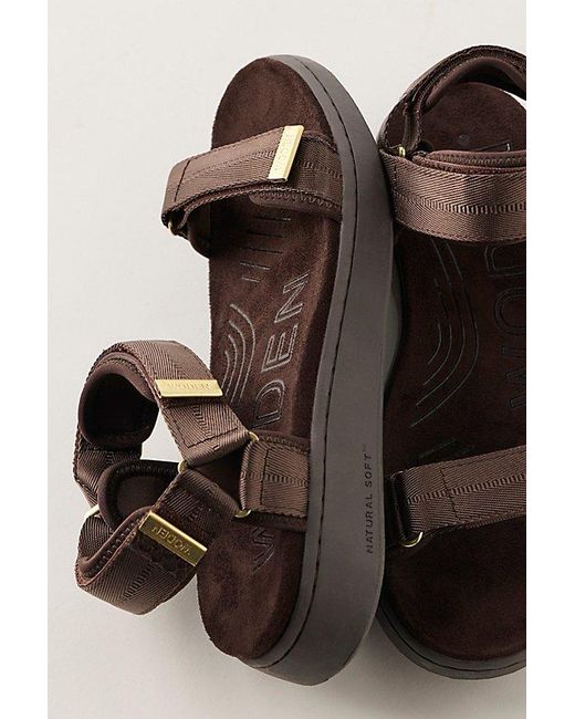 Woden Black Hey Day Sport Sandals By