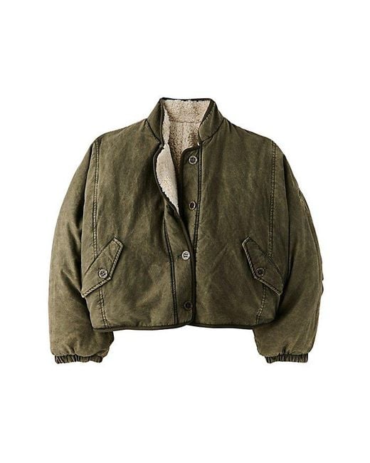 Free People Multicolor Hawthorne Reversible Cocoon Jacket