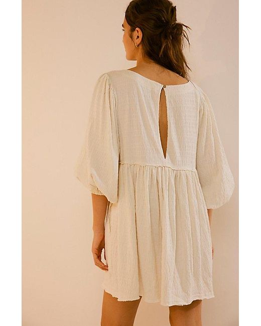 Free People Natural Get Obsessed Babydoll Dress