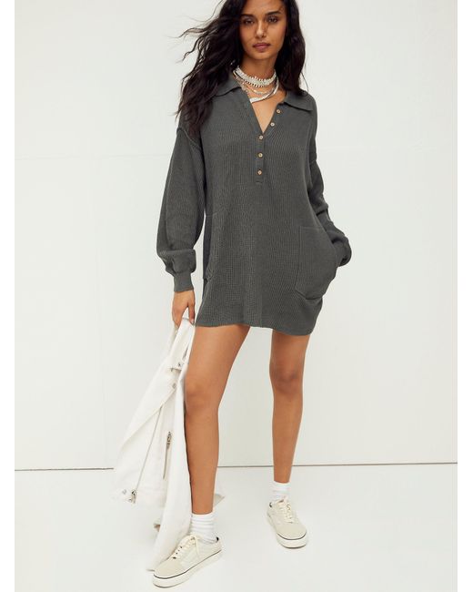Free People Picnic Sweater Mini Dress 