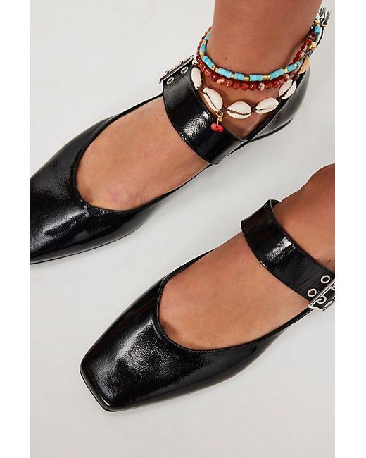 Free People Natural Good Graces Buckle Flats
