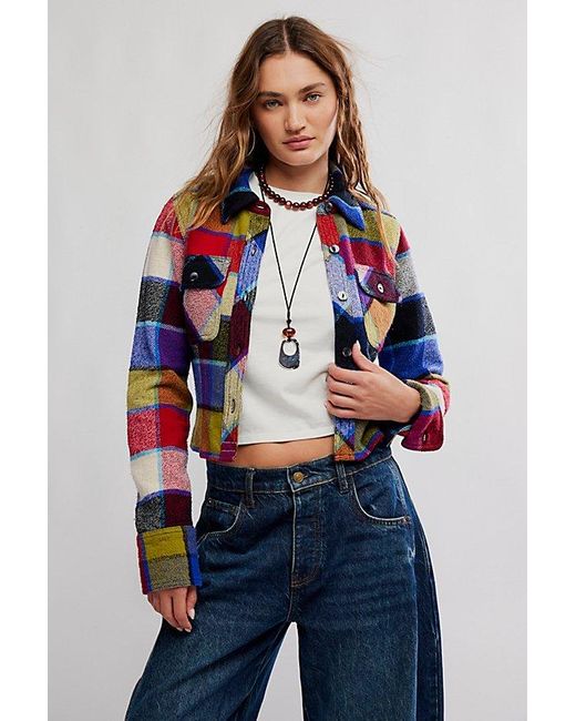 Free People Multicolor Winnie Plaid Shirt