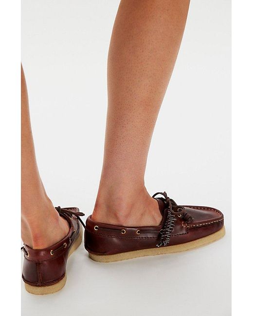 Clarks Brown Godney Boat Shoes