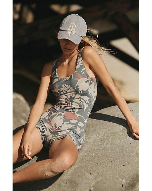 Rhythm Black Tank Short One-Piece Surf Suit