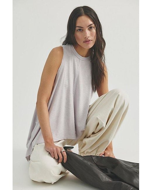 Free People Gray Ari Tank Top