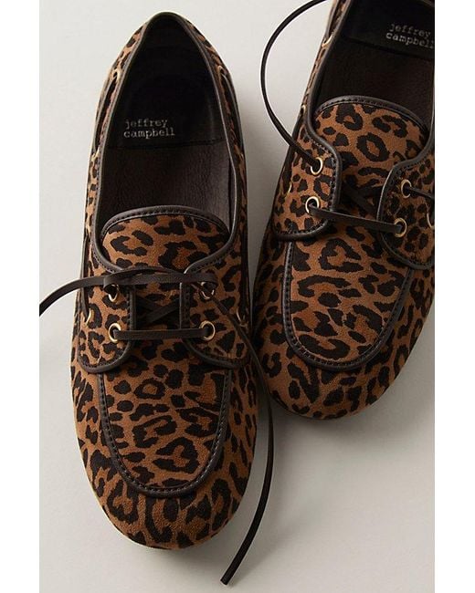 Jeffrey Campbell Brown Yachting Day Suede Boat Shoes