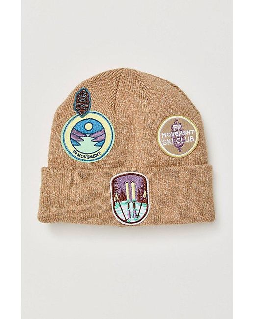 NWT FREE PEOPLE MOVEMENT Park Patch Beanie | Tan MSRP $48 Free People Movement Cool Down Beanie | Accessories  main image 3