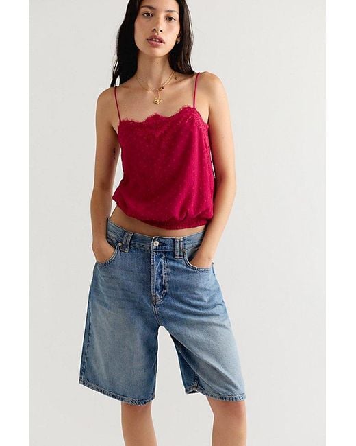 Free People Red Sunflare Maxi Skirt Set