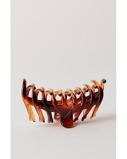 Free People Brown The Jaws Claw Clip