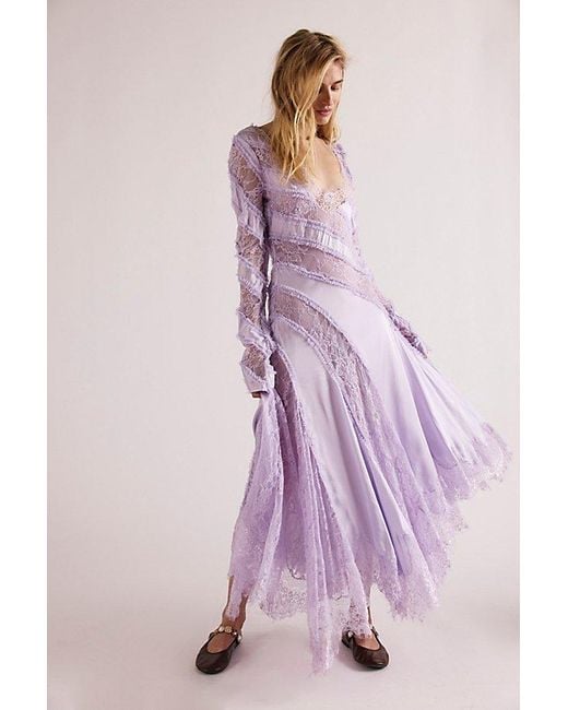 Free People Pink Talia Lace Maxi Dress