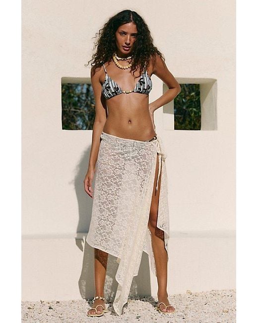 Free People Green Bali Lace Sarong
