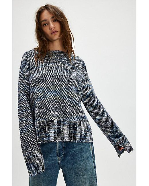 Free People Blue Cotton Candy Pullover