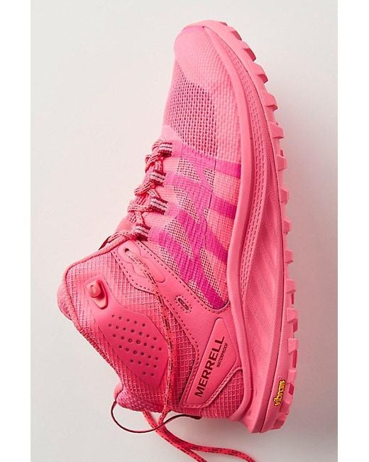 Pink merrell shoes new arrivals