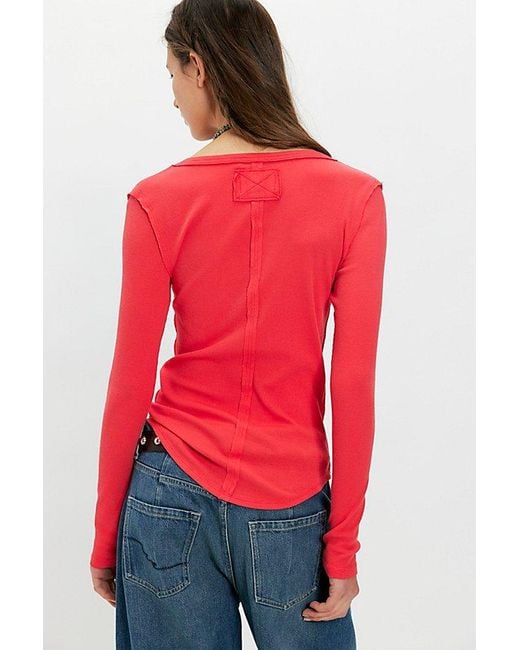 Free People Red Jamie Henley
