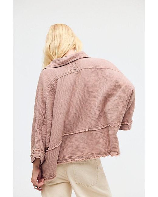 Free People Pink Happy Days Top