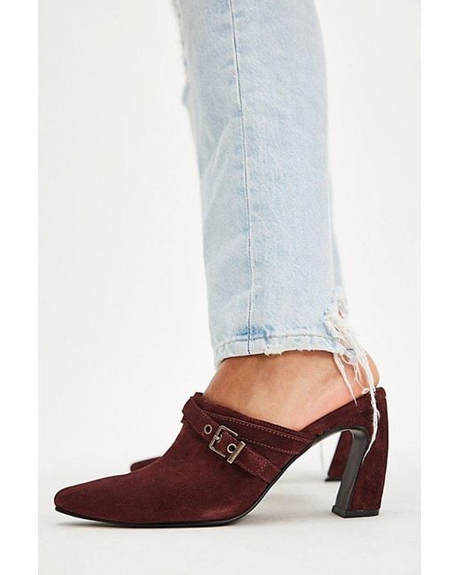 Free People Multicolor Date Night Heeled Mules