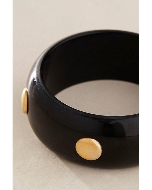 Free People Black September Fields Studded Bangle