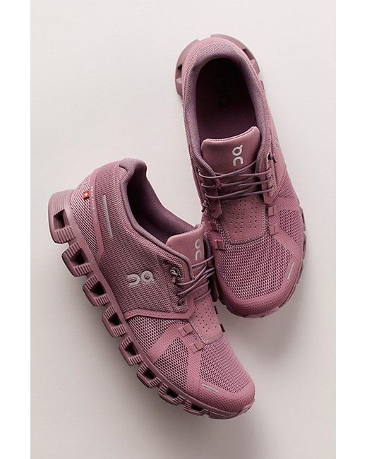 On Shoes Pink Cloud 5 Sneakers