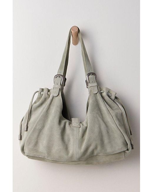 Free People Green Serena Cinched Shoulder Bag