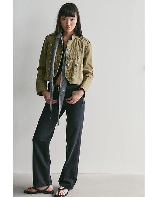 Free People Multicolor Luna Mid-Rise Straight Jeans