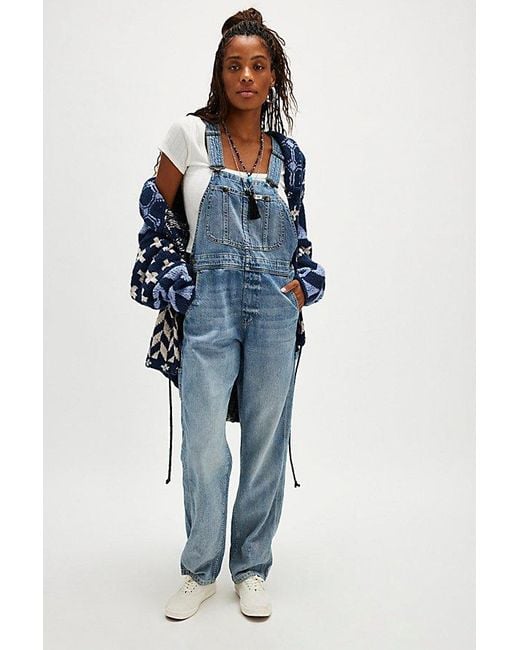 Lee Jeans Women's Blue Slim Straight Overalls
