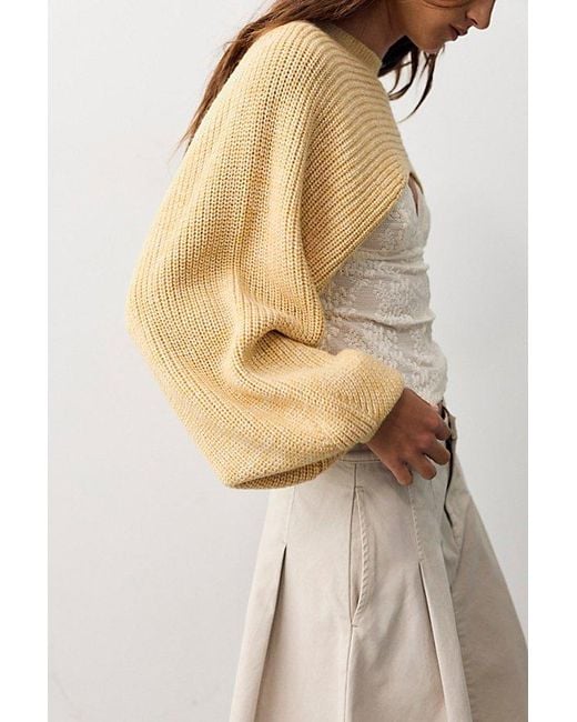 Free People Blue Emery Knitted Bolero
