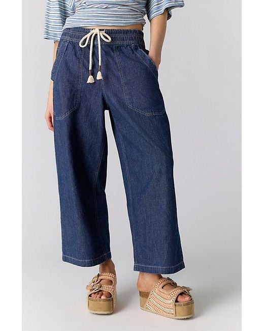 INTENTIONALLY ______ Blue Spring Breaker Flatform Sandals By