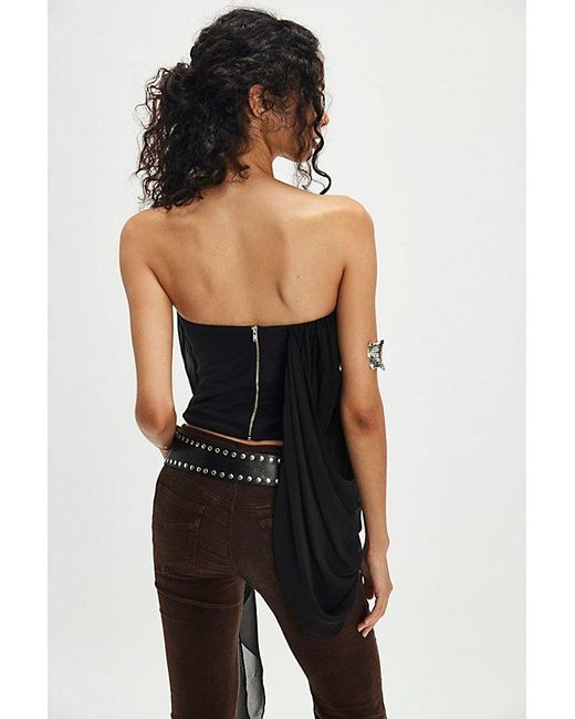 Bec & Bridge Black Amiah Drape Top