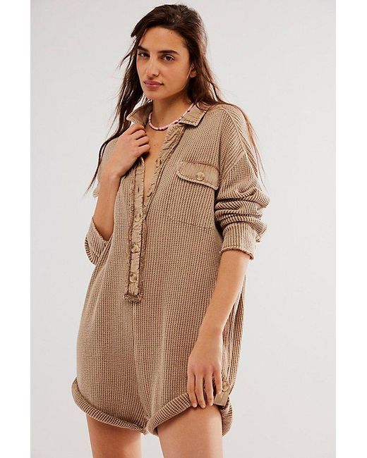 Free People Natural Fp One Scout Romper