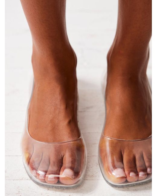 Free People So Clear Ballet Flats in Brown Lyst