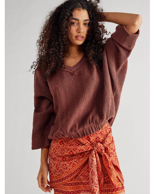 Free People Pull Uni Brb in Red | Lyst 