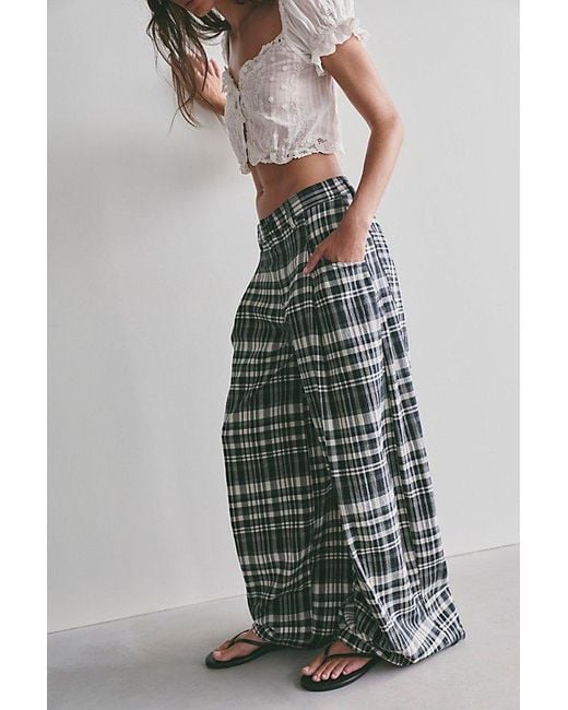Free People Multicolor About It Baggy Puckered Pants