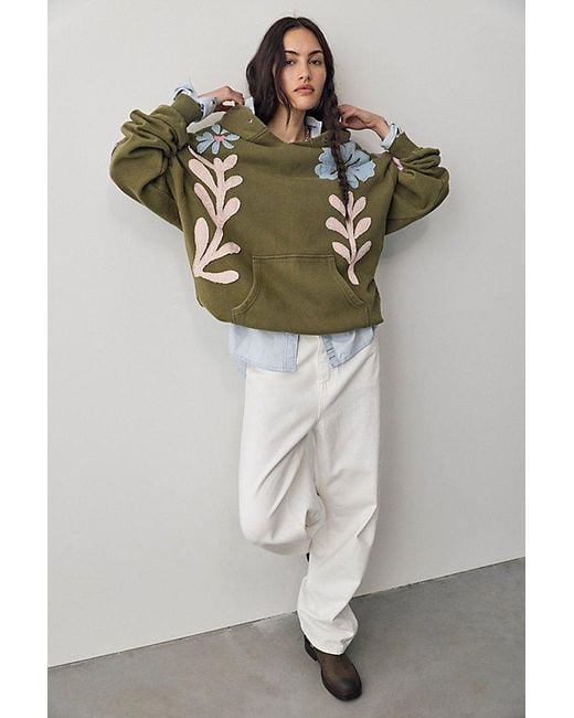 Free People Multicolor It's A Vibe Flowers Hoodie