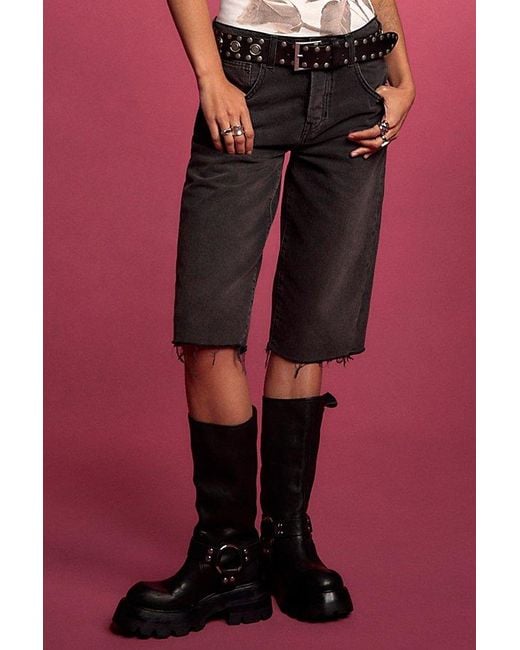 Jeffrey Campbell Blue Pedal To The Metal Moto Boots