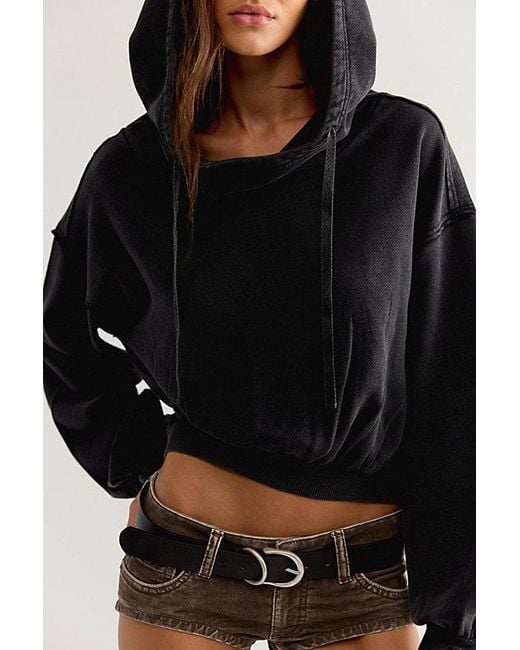 Free People Black Wesley Hoodie