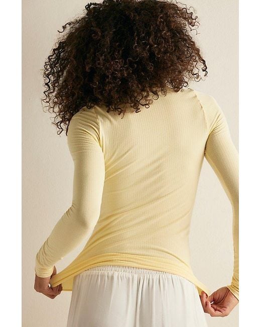 Intimately By Free People Natural So Soft Seamless Modal Long Sleeve By