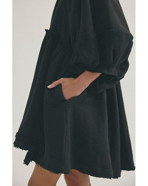 Free People Black Sunchild Babydoll Tunic
