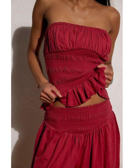 free-est Red Don'T Call Me Pant Set By