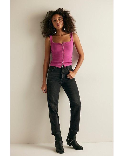 Intimately By Free People Pink End Game Pointelle Tank Top By