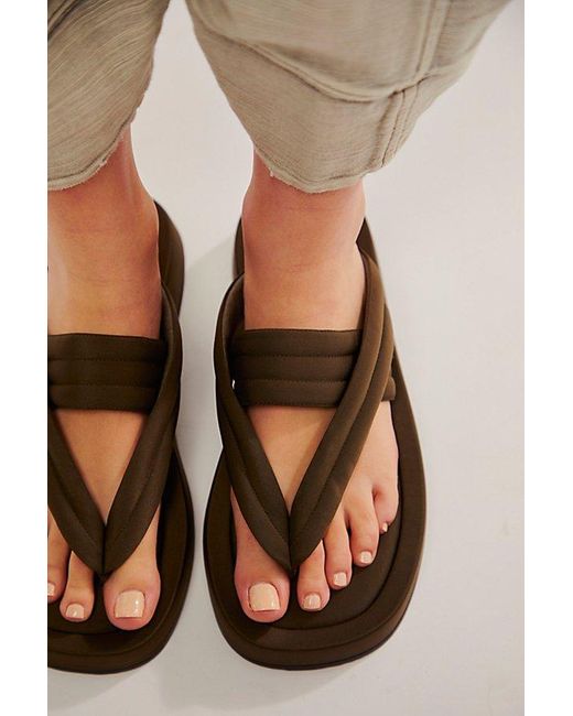 Jeffrey Campbell Natural Palm Desert Thong Sandals