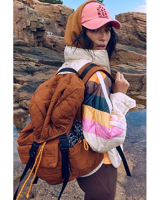 Free People Brown Summit Backpack