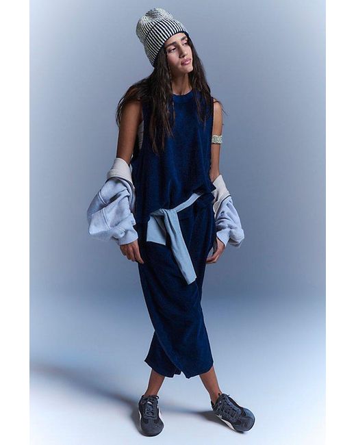 Fp Movement Blue Towel Terry Relaxed Set
