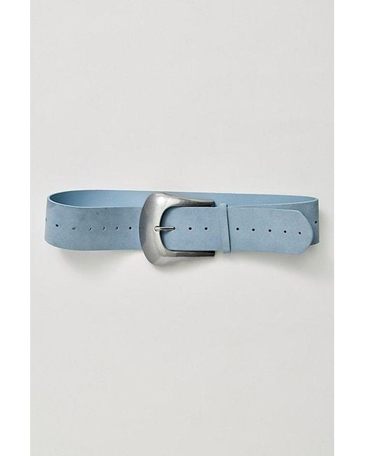 Free People Blue Lottie Suede Belt
