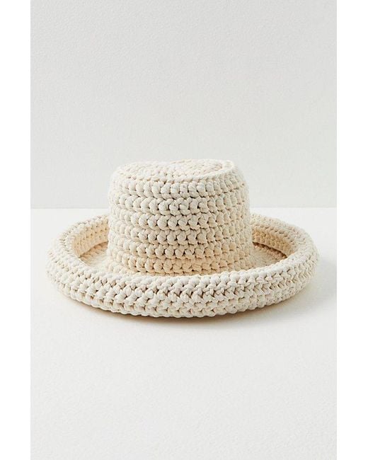Free People Natural Abel Woven Bucket Hat