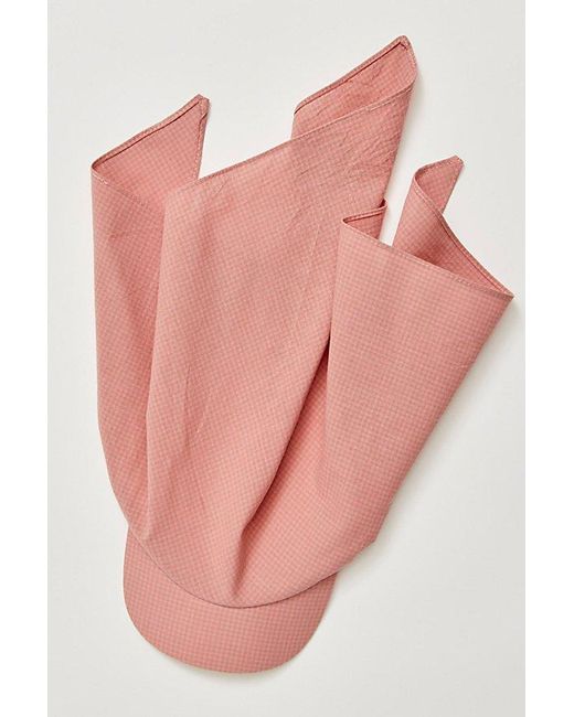 Free People Red Scarf Baseball Hat