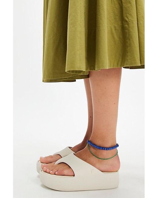 Melissa Green Free Platform Thong Sandals