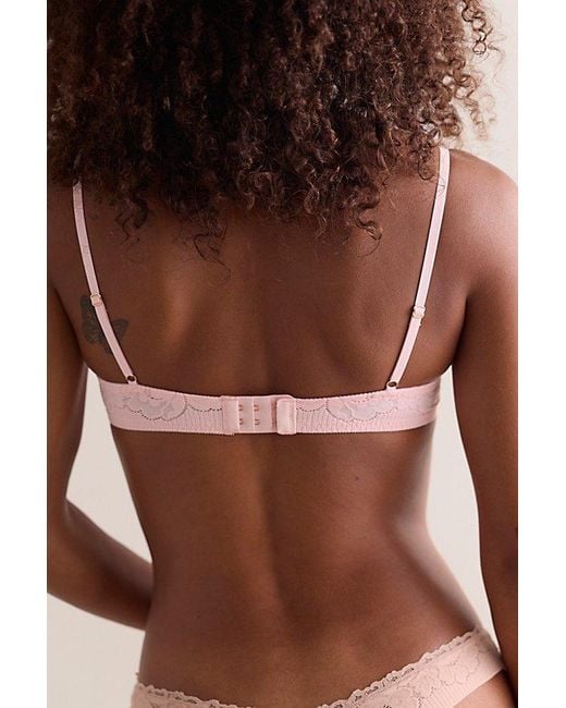 Intimately By Free People Brown Smooth Talking Lace Demi Underwire Bra By